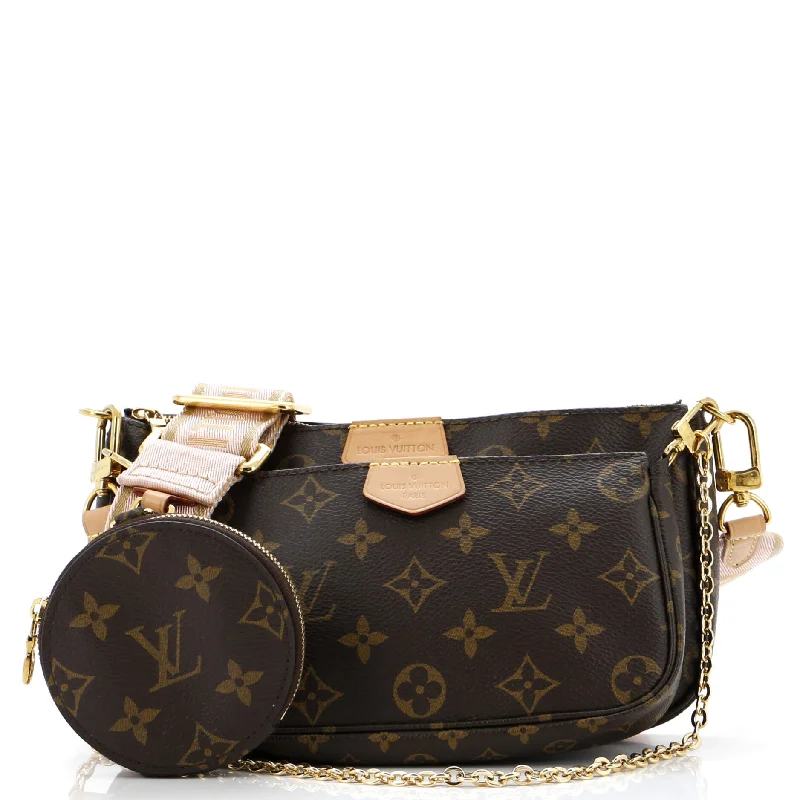 Women's Crossbody Bag with Multiple Compartments in Gray for Organized Daily UseMulti Pochette Accessoires Monogram Canvas