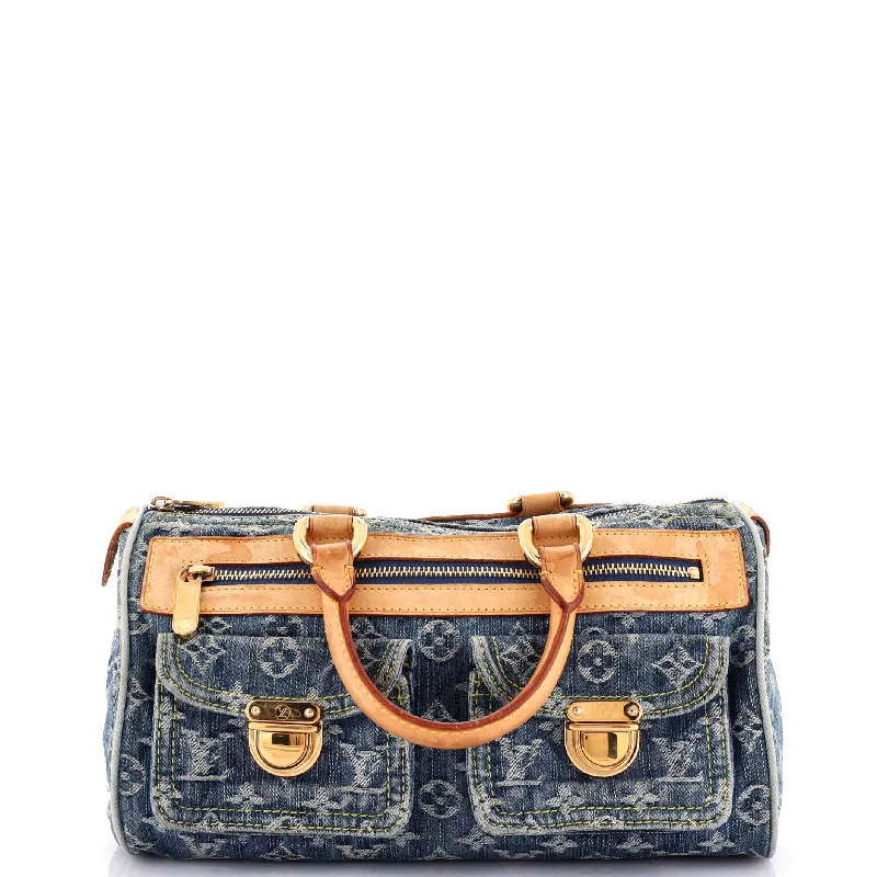 Metallic Shoulder Bag in Gold for Special OccasionsNeo Speedy Bag Denim