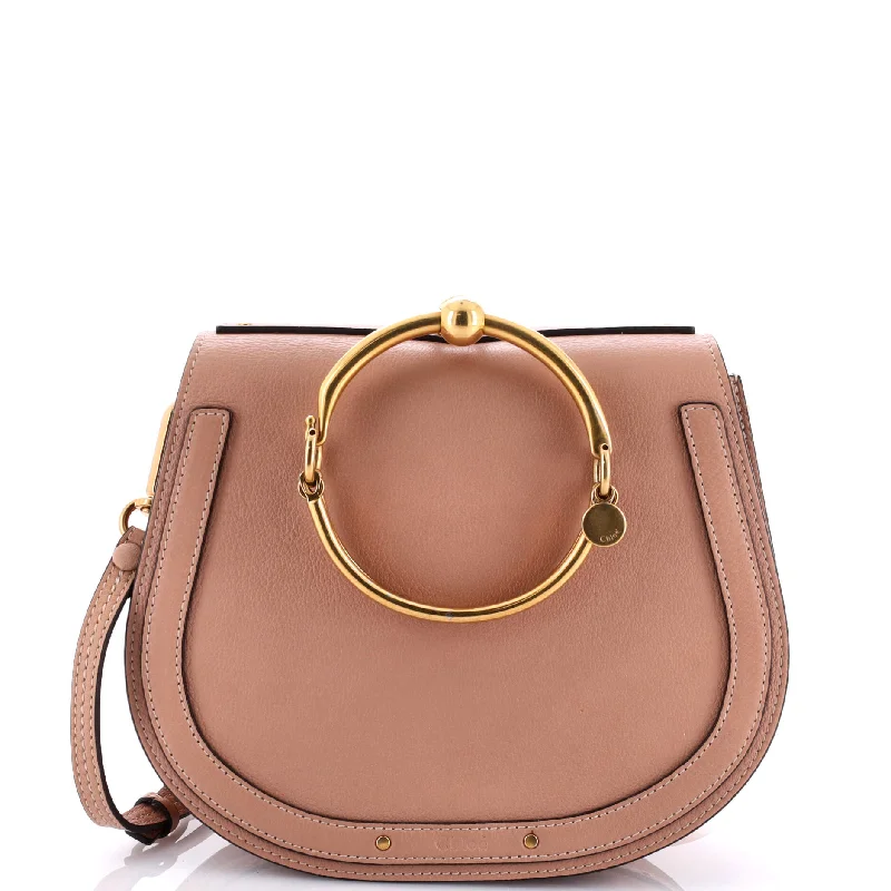 Embroidered Silk Crossbody Bag in Purple for Formal Events and WeddingsNile Crossbody Bag Leather Medium