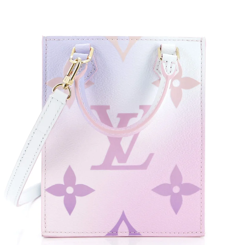 Hand - painted Canvas Crossbody Bag in Yellow for a Unique and Artistic LookPetit Sac Plat Bag Spring in the City Monogram Giant Canvas