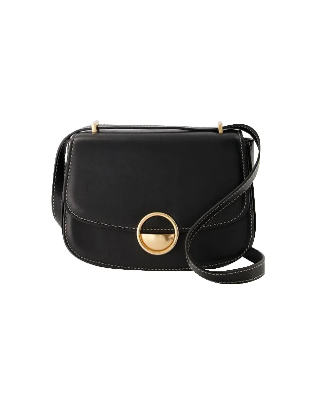 Hand - painted Canvas Crossbody Bag in Yellow for a Unique and Artistic LookPm Crossbody - Vanessa Bruno - Leather - Black