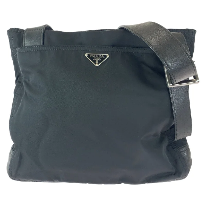 Women's Crossbody Bag with Adjustable Strap in Orange for Customizable ComfortPrada Nylon Leather Tessuto Logo Messenger Bag