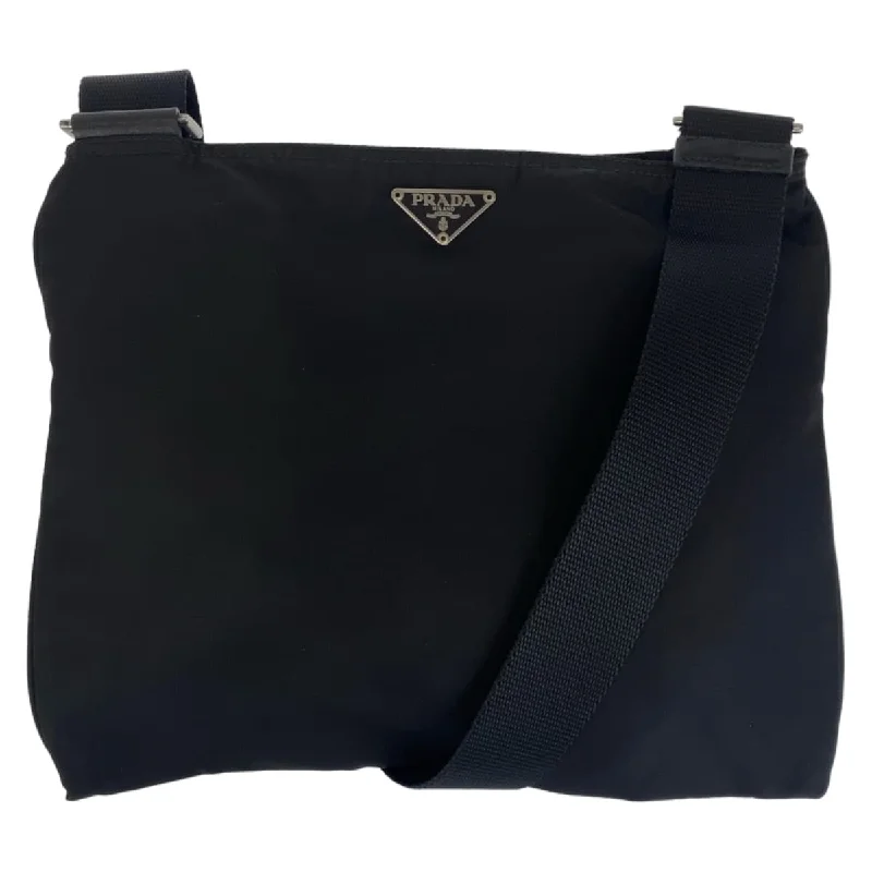 Plus - size Women's Crossbody Bag in Burgundy for Ample StoragePrada Nylon Tessuto Triangle Logo Crossbody Bag