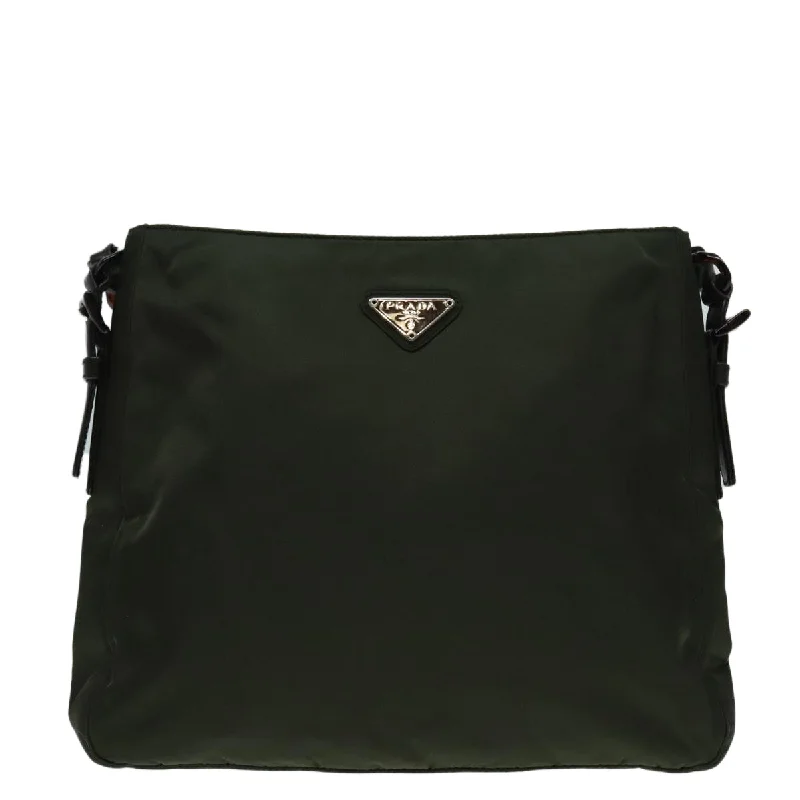 Shoulder Bag with Geometric Pattern in Multicolor for a Contemporary StylePrada Re-Nylon  Synthetic Shoulder Bag (Pre-Owned)