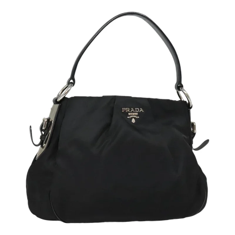 Women's Shoulder Bag with Faux Fur Strap in White for Winter StylePrada Re-Nylon  Synthetic Shoulder Bag (Pre-Owned)