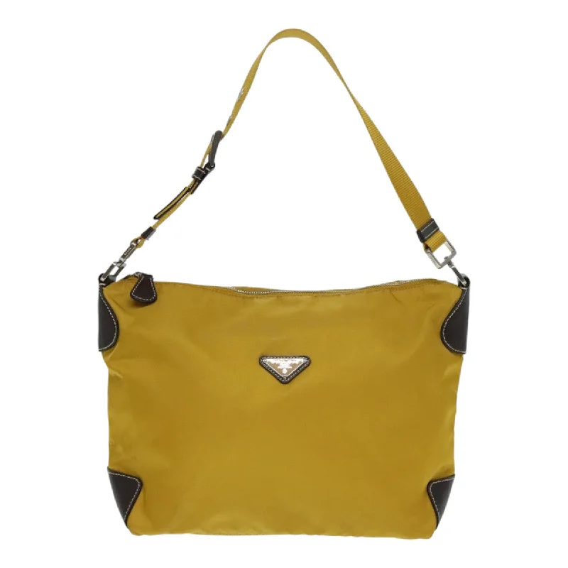 Women's Shoulder Bag with Zippered Pockets in Orange for SafetyPrada Re-Nylon  Synthetic Shoulder Bag (Pre-Owned)