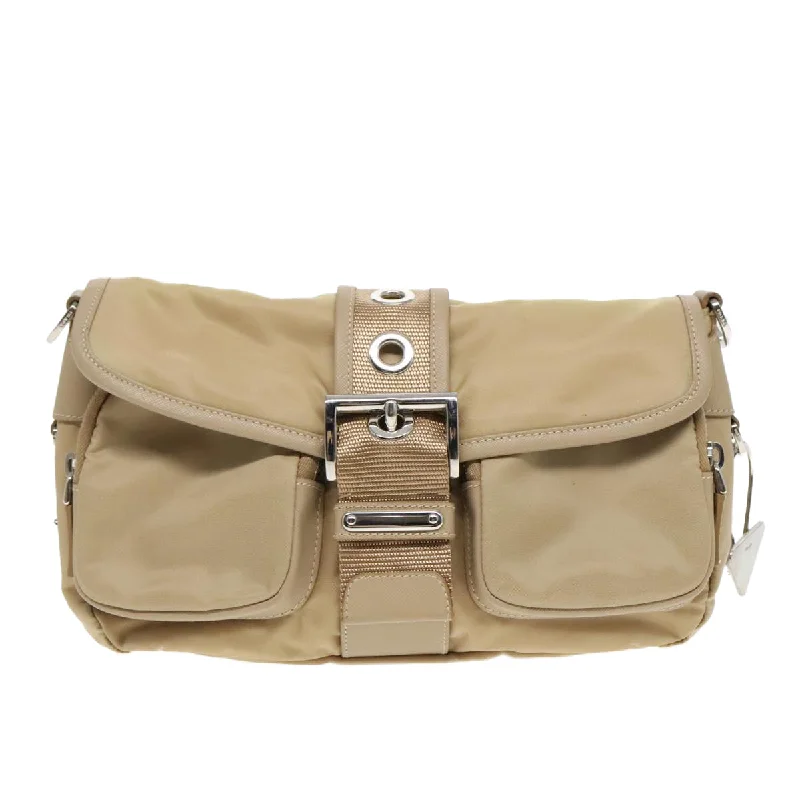 Women's Waterproof Nylon Shoulder Bag in Green for HikingPrada  Synthetic Shoulder Bag (Pre-Owned)