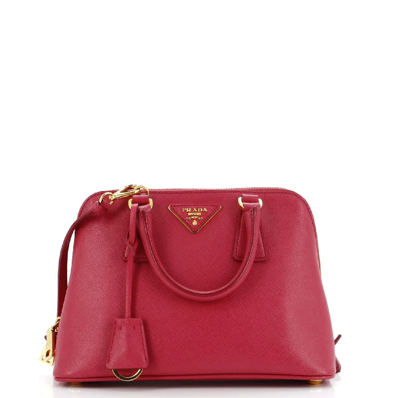 Crossbody Shoulder Bag in Black Leather with Gold Hardware for Night OutsPromenade Bag Saffiano Leather Small