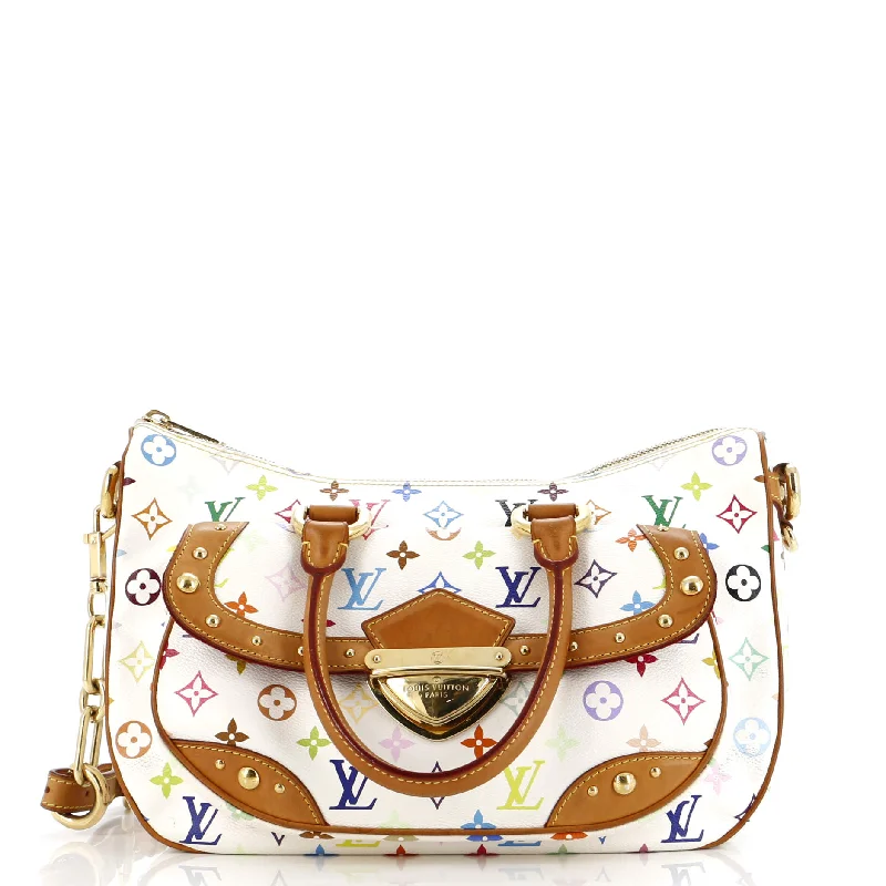Women's Shoulder Bag with Floral Embroidery in Purple for Spring WalksRita Handbag Monogram Multicolor Women's Shoulder Bag with Floral Embroidery in Purple for Spring WalksRita Handbag Monogram Multicolor