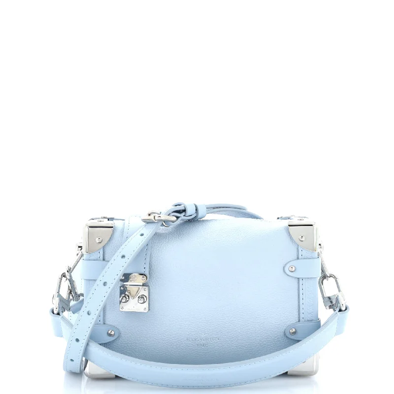 Suede Shoulder Bag in Pink with Tassel Accents for Casual OutingsSide Trunk Handbag Taurillon Leather PM