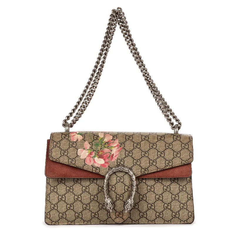 Leather Shoulder Bag with Magnetic Closure in Black for Quick AccessSmall Blooms Dionysus