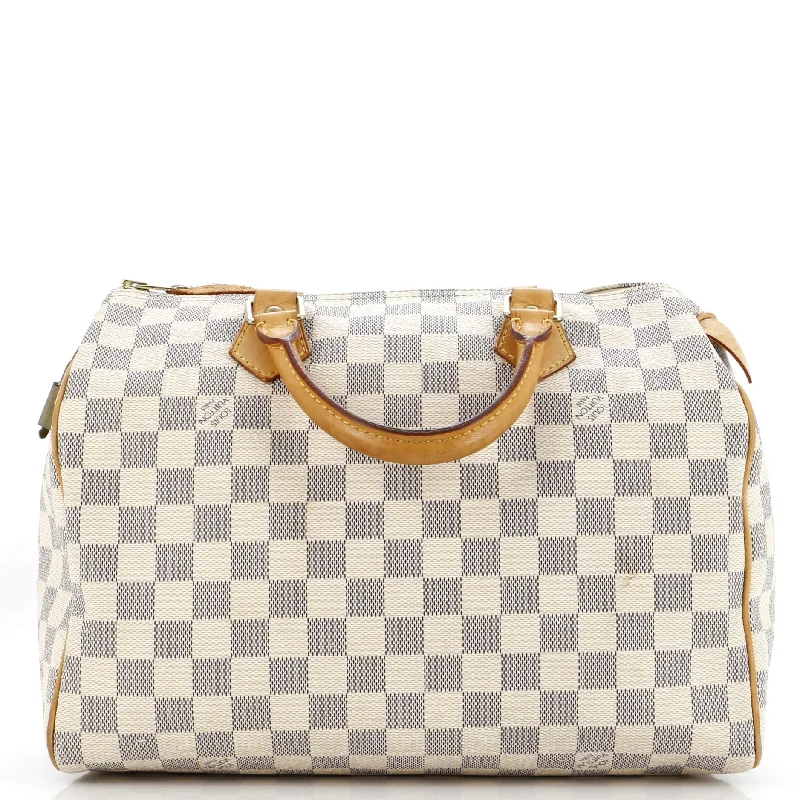 Metallic Shoulder Bag in Gold for Special OccasionsSpeedy Handbag Damier 30