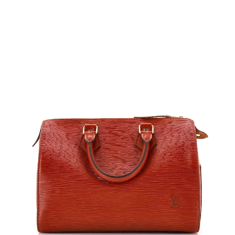 Women's Shoulder Bag with Adjustable Strap in Pink for ComfortSpeedy Handbag Epi Leather 25