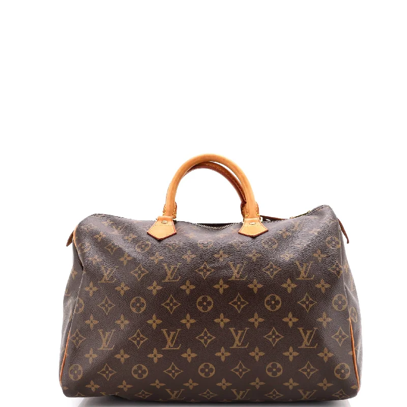 Shoulder Bag with Geometric Pattern in Multicolor for a Contemporary StyleSpeedy Handbag Monogram Canvas 35