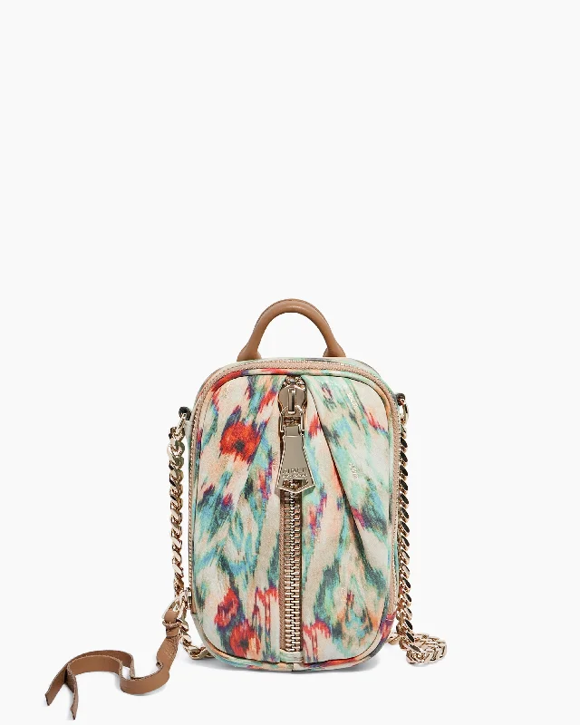 Medium - sized Canvas Crossbody Bag in Beige with Floral Print for Spring OutingsTamitha Novelty Phone Crossbody With RFID