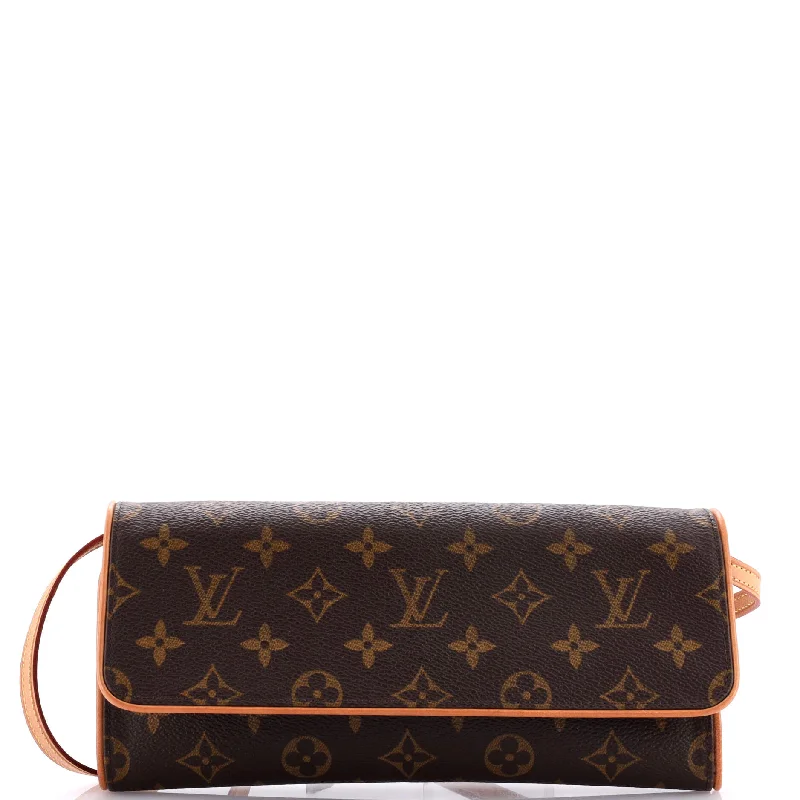 Women's Shoulder Bag with Fringe Details in Brown for a Bohemian StyleTwin Handbag Monogram Canvas GM