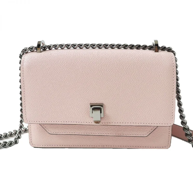 Shoulder Bag with Chain Strap in Silver for a Trendy AppearanceValextra Small Spritz Leather Shoulder Bag