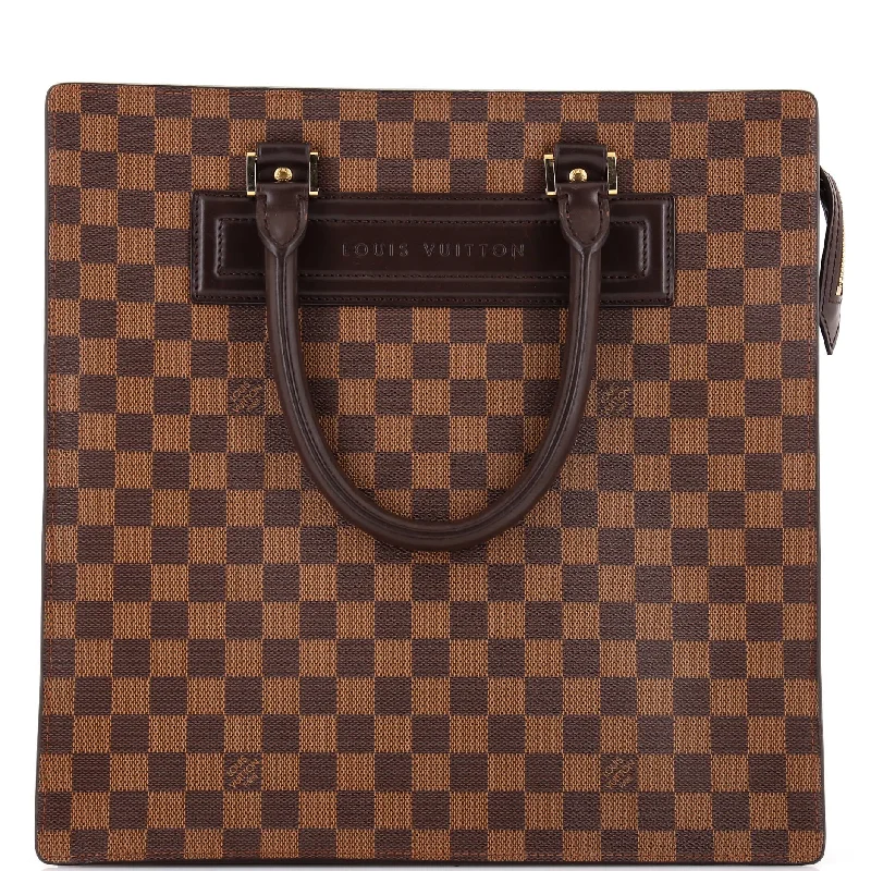 Women's Shoulder Bag with Zippered Pockets in Orange for SafetyVenice Sac Plat Bag Damier GM