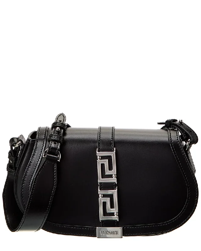 Metallic Shoulder Bag in Gold for Special OccasionsVersace Greca Goddess Leather Shoulder Bag