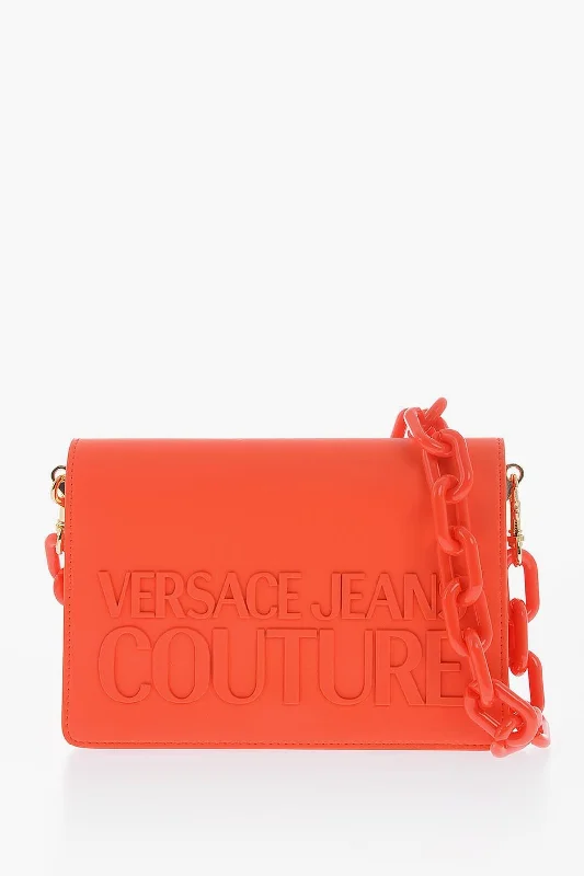 Quilted Shoulder Bag in Cream for a Classic and Elegant LookVersace Jeans Couture Faux Leather Shoulder Bag With Embossed Logo